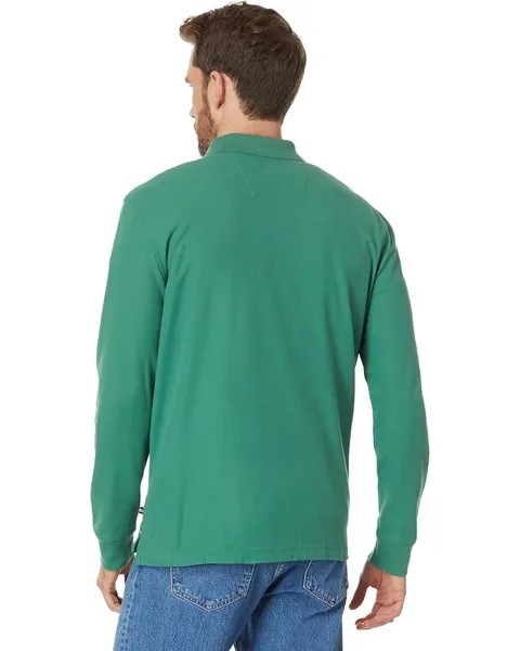 Поло Nautica Sustainably Crafted Classic Fit Long Sleeve Deck Polo, цвет Coastal Pine