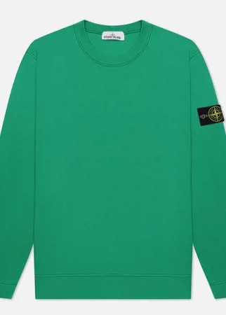 Мужская толстовка Stone Island Crew Neck Cotton Fleece, цвет зелёный, размер L