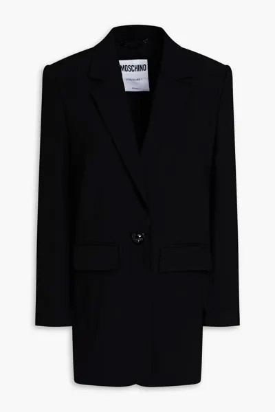 Креповый пиджак Moschino, черный