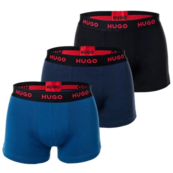 Боксеры HUGO Boxershort 3 шт, синий