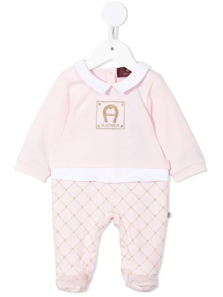 Aigner Kids пижама с вышитым логотипом