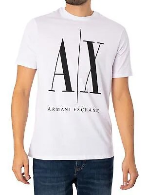 Мужская футболка из джерси с рисунком Armani Exchange, белая