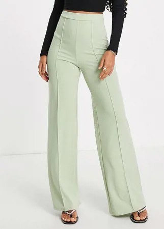 Шалфейно-зеленые брюки с завышенной талией от комплекта I Saw It First-Зеленый цвет
