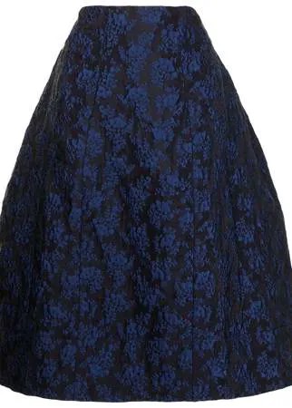 Simone Rocha жаккардовая юбка миди