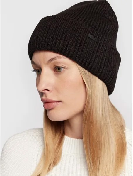 Шапка бини женская 4F WOMEN'S CAP, черный