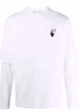 Off-White многослойная футболка с логотипом Degradé Arrows