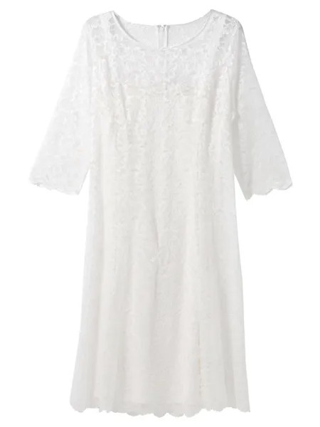 Коктейльное платье SHEEGO, от белого