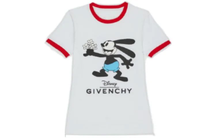 Футболка Disney X женская красно-белая Givenchy