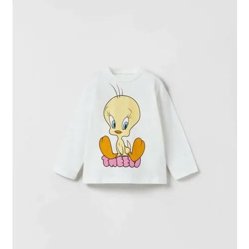 Лонгслив для девочки / Zara /TWEETY BIRD LOONEY TUNES / р-р: 104см(3-4года)