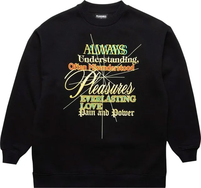Толстовка Pleasures Faith Crewneck Sweatshirt 'Black', черный