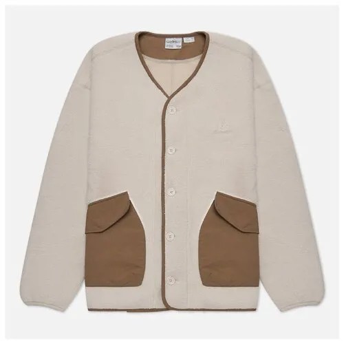 Мужская толстовка Gramicci Boa Fleece Cardigan бежевый, Размер M