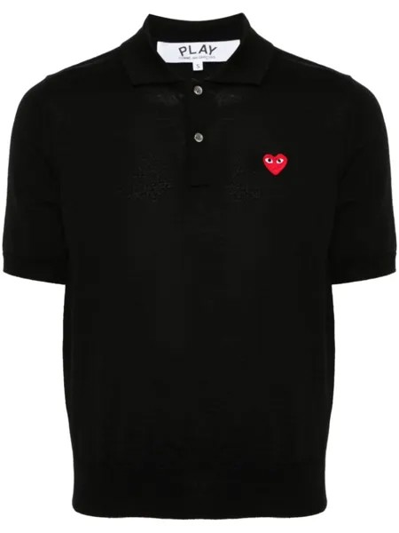 Рубашка поло с нашивкой Comme Des Garçons Play, черный
