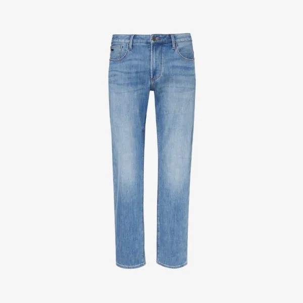 Джинсы узкого кроя j12 Emporio Armani, синий