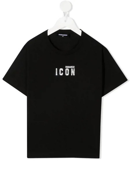 Dsquared2 Kids футболка Icon со стразами