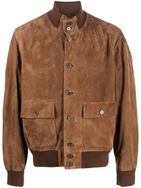 Ralph Lauren Purple Label бомбер Hayworth, коричневый