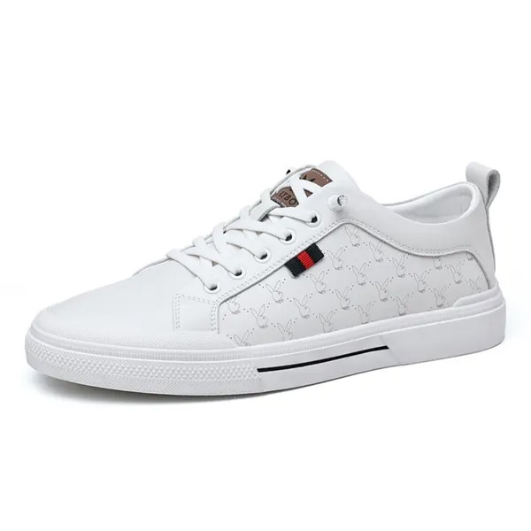 Кроссовки Playboy Skateboarding Shoes Men Low-top, белый