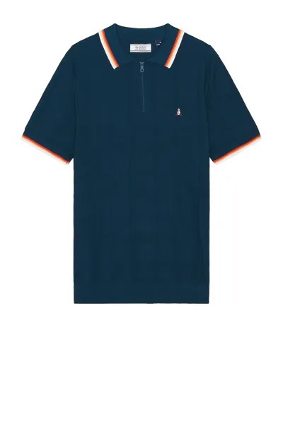 Свитер Original Penguin Quarter Zip Polo, цвет Poseidon Blue