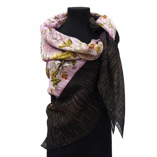 Платок Christian Lacroix, 140х140 см, коричневый