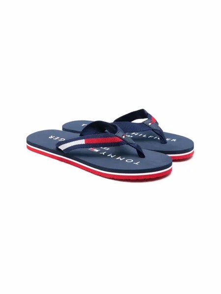 Tommy Hilfiger Junior шлепанцы с логотипом