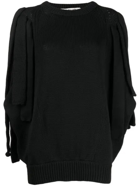 Comme Des Garçons джемпер с многослойными рукавами, черный