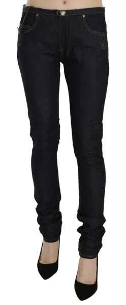 Джинсы PLEIN SUD JEANIUS Хлопковые синие джинсовые брюки с заниженной талией s. W31 Рекомендуемая розничная цена: 450 долларов США.