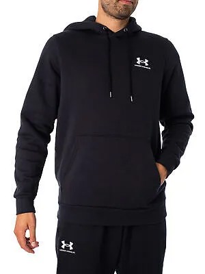 Мужской флисовый пуловер с капюшоном Under Armour, черный