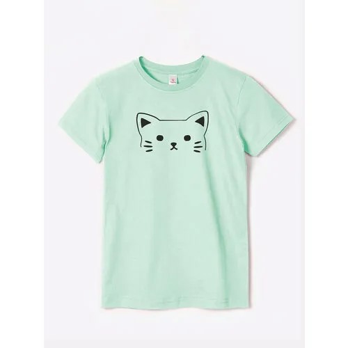 Футболка Happyfox, размер 158, зеленый