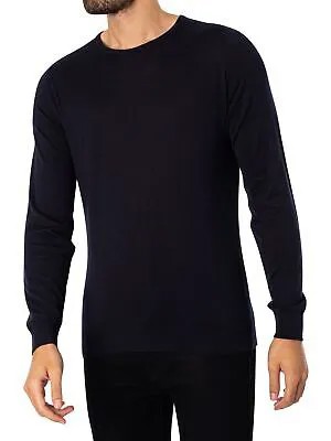 Мужской вязаный пуловер John Smedley Hatfield, синий