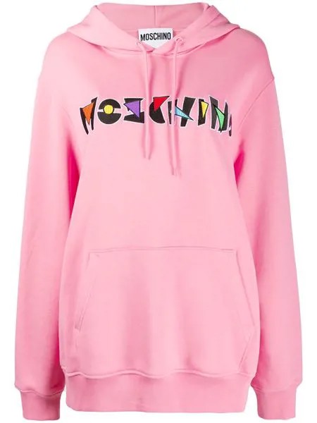 Moschino худи с вышитым логотипом