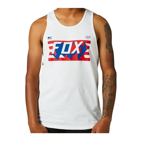 Футболка без рукавов Fox Racing RWT Flag Premium Tank (оптически белая)