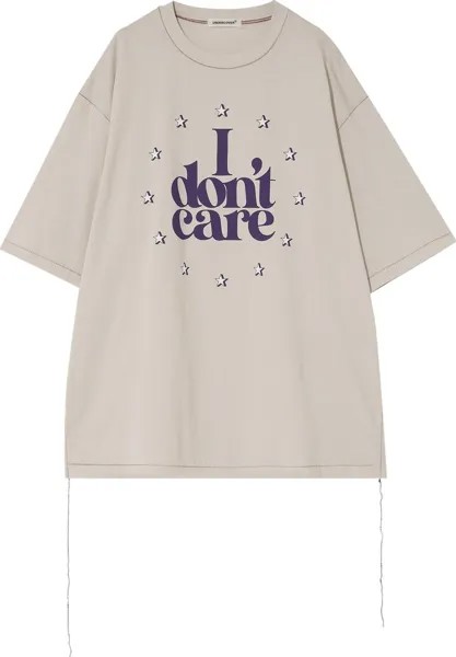 Футболка Undercover I Don't Care 'Light Beige', загар