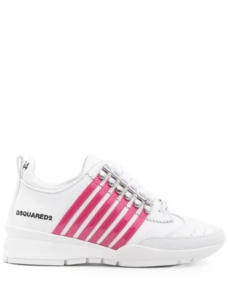 Dsquared2 кеды с полосками, белый