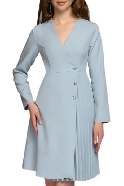 Платье-пиджак женское D&M by 1001DRESS 0112001-30070LB голубое M