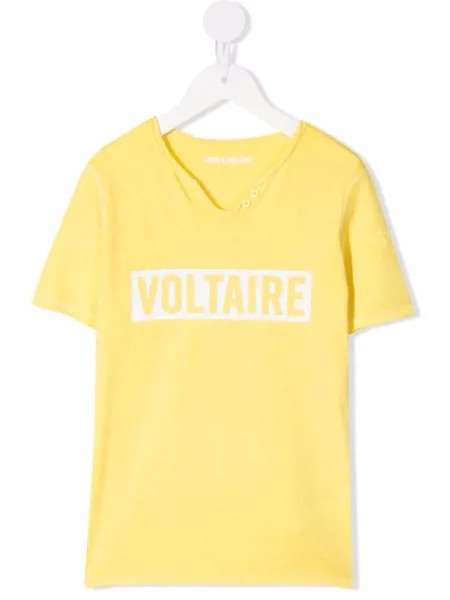 Zadig & Voltaire Kids футболка с логотипом