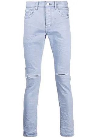 Purple Brand узкие джинсы P001 с прорезями