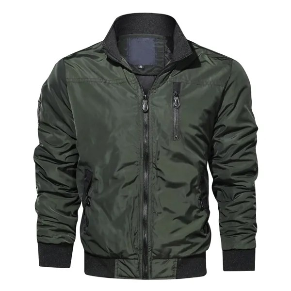 Новейшие модные мужские куртки и пальто в английском стиле, куртка-пилот с несколькими карманами, Мужская мотоциклетная куртка армейского зеленого цвета, Casaco Masculino