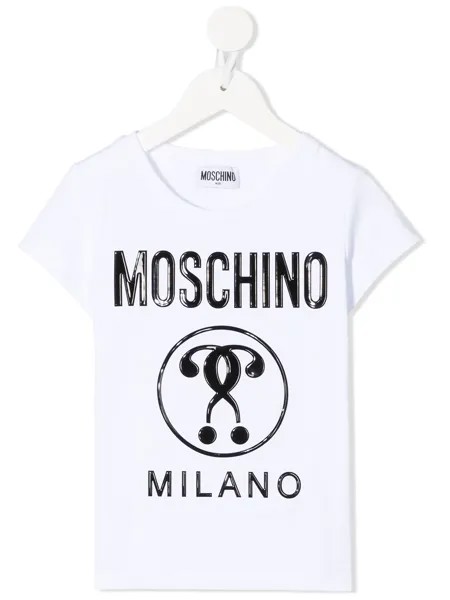 Moschino Kids футболка с короткими рукавами и логотипом