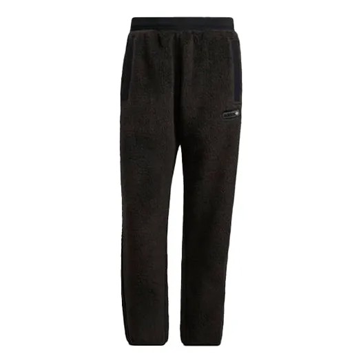 Спортивные штаны Men's adidas originals Plush Stay Warm Bundle Feet Sports Pants/Trousers/Joggers Black, черный