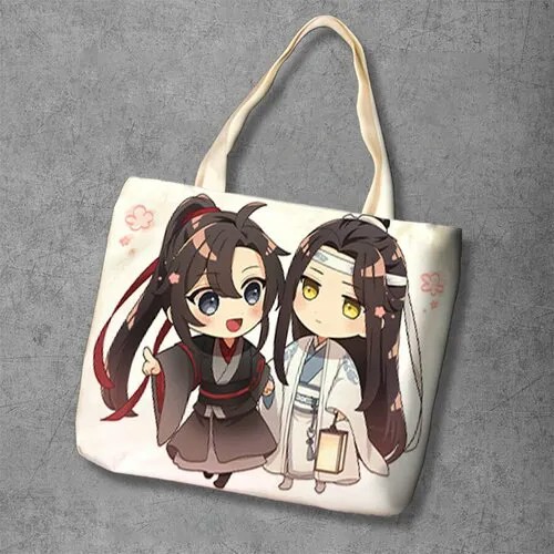 Сумка шоппер Anime Dakimakura, фактура рельефная, мультиколор