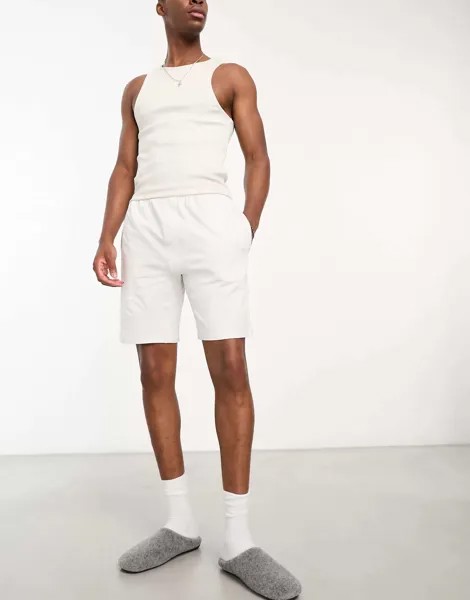 Светло-серые хлопковые шорты для сна Calvin Klein
