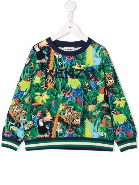 Kenzo Kids толстовка с принтом