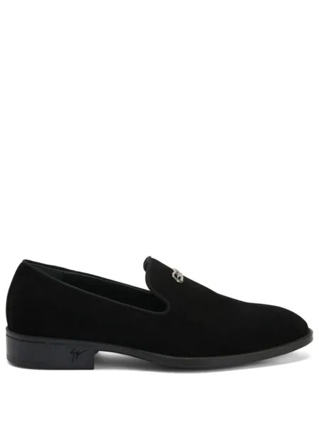 Giuseppe Zanotti лоферы Imrham с декором Logozalì, черный