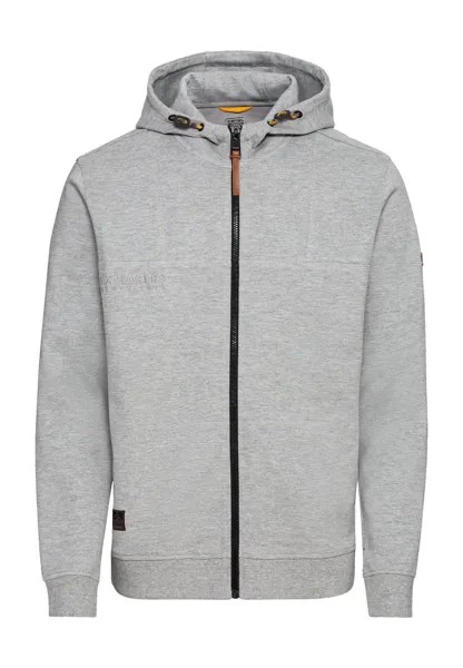 Толстовка, капюшон, ребристые манжеты, мужская camel active, цвет Stone Gray