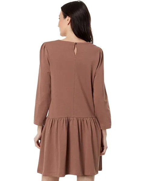 Платье Lilla P Wide Sleeve Peplum Dress, цвет Clove