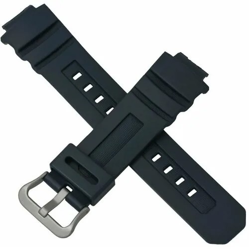 Ремень тёмно-синий матовый пластик Casio AWG-M100NV-2A