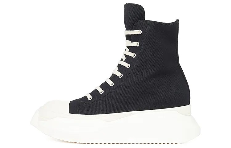 Rick Owens Abstract High Top Black Milk Womens Rick Owens Drkshdw