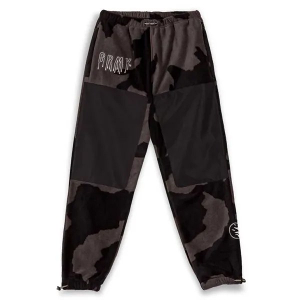 Брюки Grimey Back At You All Over Print Polar Fleece, черный