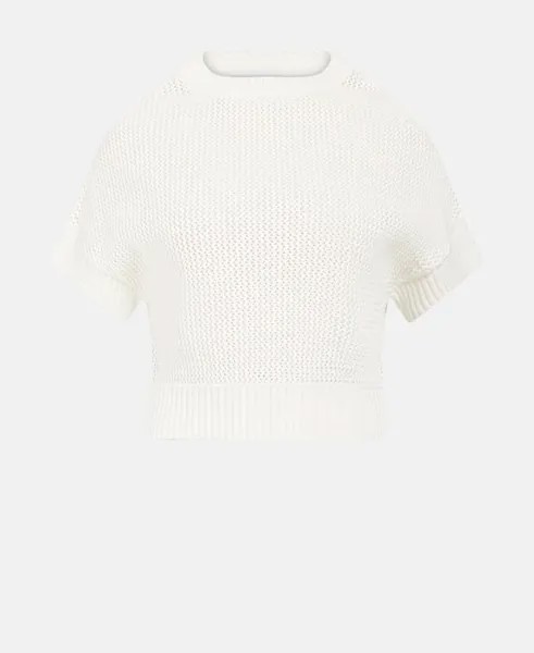 Пуловер с короткими рукавами Herzensangelegenheit, белый