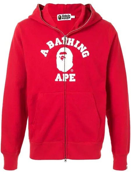 A BATHING APE® худи на молнии с логотипом