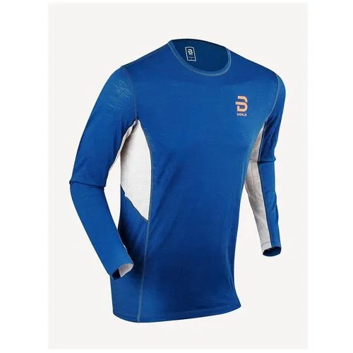 Термобелье футболка Bjorn Daehlie, шерсть, плоские швы, влагоотводящий материал, размер S, синий